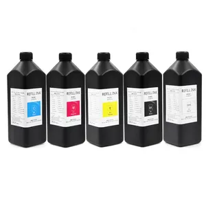 Ocbestjet Professional Tempered Glass UV Curable Printing Ink For Leather KT Board Ceramic For Epson L4150