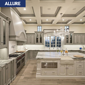 Meuble de cuisine modulaire de luxe moderne Allure Manufacturers, design Shaker, 2 <span class=keywords><strong>mètres</strong></span>, personnalisable, avec décoration d'angle automatique, photo en ligne - Product Image 1