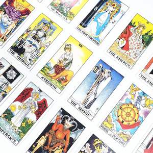 Buena calidad 12X7 <span class=keywords><strong>Universal</strong></span> Wait <span class=keywords><strong>Tarot</strong></span> con guía 78 tarjetas juego de mesa de adivinación para jugar - Product Image 5