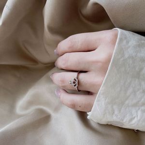 Dylam Silver Minimalist <b>Ring</b> Jewellery <b>Rings</b> Woman Citrine Bold <b>Turquoise</b> Bulk Silver Crown <b>Ring</b> for Girls - Product Image 4