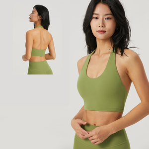 Logo personnalisé dos nu soutien-gorge de sport exercice Fitness à la mode femme hauts dos nu Yoga soutien-gorge pour les femmes dos nu - Product Image 2
