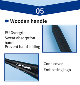 Raquette de badminton en fibre de carbone 4U de la marque Lingmei - Product Image 6