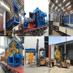 Automatic Sand Fly Ash Cinder Hourdis Curbstone Color Paving Interlocking Solid Hollow Concrete Cement Brick Block Machine