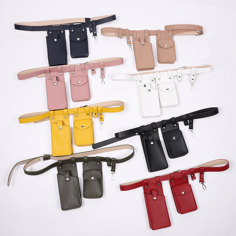 PU Leather Waist Pouch Fashion Belt
