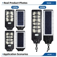 Lampes solaires LED tout-en-un 2200mAh IP65 avec détection de mouvement, projecteurs routiers et lampe anti-moustiques