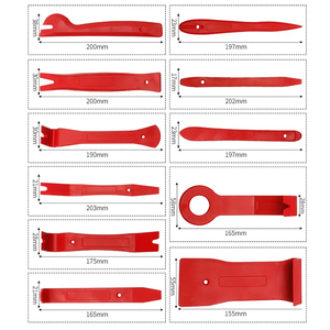 Kit de 11 outils de démontage pour garnitures et panneaux de porte de voiture, jeu de leviers pour démontage de panneaux de porte, tableau de bord et autoradio - Product Image 2