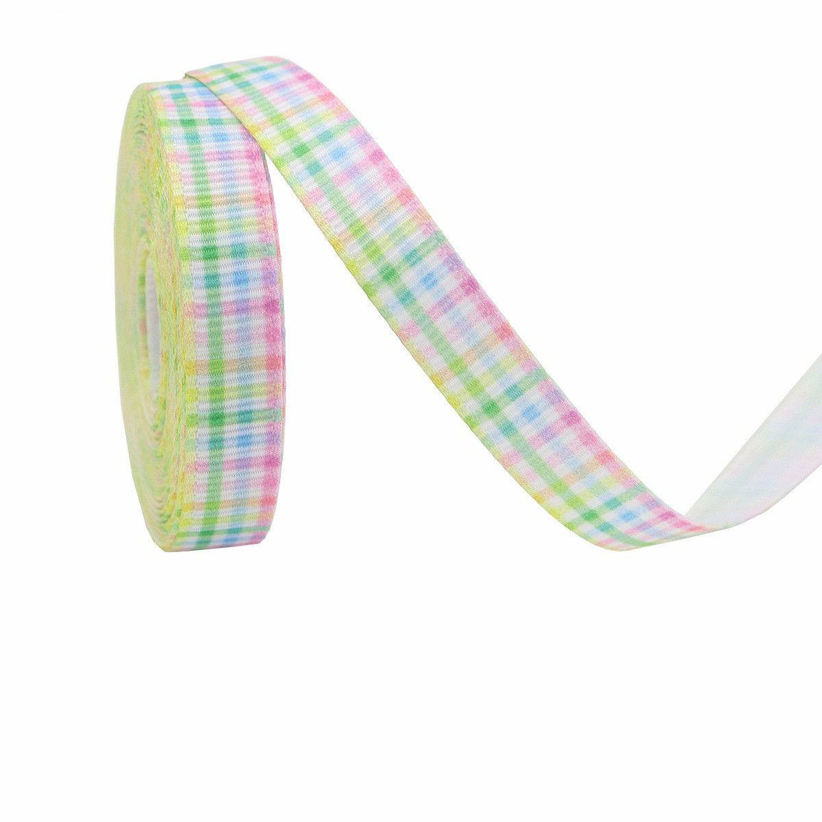 Plaid blanc coloré-1 cm * 10 yards