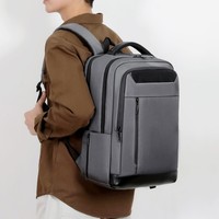 Sac à dos professionnel extensible pour ordinateur portable avec logo personnalisé, grande capacité, vente en gros, avec port USB pour le bureau, les affaires et les voyages
