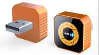 Adaptador Inalámbrico 4 en 1 para CarPlay y Android Auto, Venta al Por Mayor de Fábrica 2026, con Adaptador Naranja