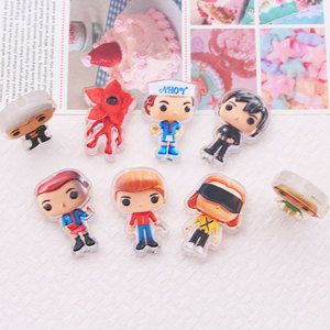 Breloques en acrylique imprimées et gaufrées version Q Stranger Things pour DIY, perles pour stylos, bibelots, perles pour téléphone - Product Image 2