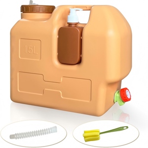 Conteneur d'eau de camping de 15 L, conteneur de stockage d'eau, bidon de stockage avec robinet pour barbecue, <span class=keywords><strong>randonnée</strong></span>, <span class=keywords><strong>randonnée</strong></span> pédestre, lavage de <span class=keywords><strong>vaisselle</strong></span> d'urgence - Product Image 1