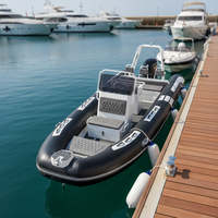 Côtes gonflable de luxe en aluminium, plate-forme rigide de 20 pieds, bateau gonflable, Orca/PVC, 600