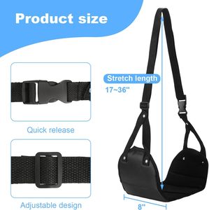 Repose-pieds portable haut de gamme pour voyage, réglable en hauteur, écologique, durable, pour bureau et avion, en toile - Product Image 3
