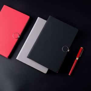 Carnet A5 en cuir PU rigide 2025 avec boucle, logo personnalisé, papier épais, marque-page en ruban, agenda professionnel de haute qualité – Vente en gros - Product Image 3