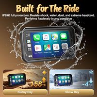 Bestsonic Soporte Magnético Antirrobo para Moto con CarPlay de 6.26 Pulgadas, Diseño de Doble Cámara 2K con Grabación en Bucle, Mapa en Línea, Pantalla Android Auto