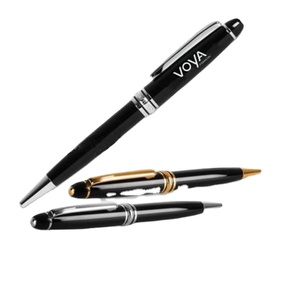 Bolígrafos Ejecutivos Negros para Negocios, Personalizados con Grabado Láser, Bolígrafo Metálico con Punta Táctil, Personalizado, Bolígrafo de Punta Redonda al por Mayor - Product Image 1