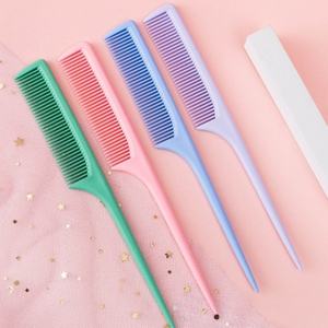 Peine <span class=keywords><strong>de</strong></span> Cola <span class=keywords><strong>de</strong></span> Rata Portátil al por Mayor, Peine <span class=keywords><strong>de</strong></span> Plástico para Peinar y Estilizar el Cabello con Mango Delgado - Product Image 1