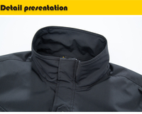 Veste tactique pour homme avec fermeture éclair, longue, coupe-vent, respirante, à séchage rapide, coutures renforcées pour la randonnée en plein air, le camping