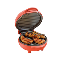 Machine à mini-beignets et gaufres en forme de cœur, plaques en plastique antiadhésives, thermostat réglable, usage domestique électrique, 550W, pour enfants et familles
