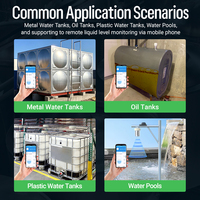 Sensor de Nivel de Combustible Ultrasónico Inalámbrico PLH-SL02 para Tanques Estacionarios, para Monitoreo de Tanques de Combustible de Generadores de Emergencia