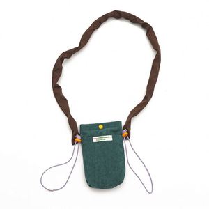 Chic Korean Style Corduroy Mini Bag | Unique Color-Block Crossbody Phone <b>Purse</b> | Retro Niche <b>Small</b> Shoulder Bag for Women - Product Image 3