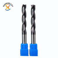 Warrior's Bit CNC Tools Carbure monobloc 8mm/6mm Diamètre de la tige Fraise à bois Aitin OEM/ODM Carbure Chipbreak Rougher pour le bois