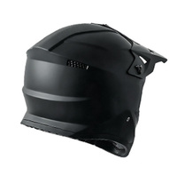 Casque de moto tout-terrain en matériau ABS, noir mat - Convient aux hommes et aux femmes - Directement du fabricant