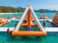 Grande Pyramide Gonflable d'Escalade Personnalisée, Toboggan Gonflable Commercial pour Adultes, Jouets de Parc Aquatique Gonflables, Équipement de Jeu Aquatique