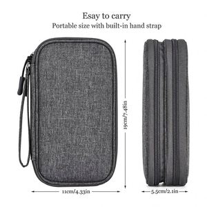 Estuche de Almacenamiento Si737 con Logotipo Personalizado, Bolsa Organizadora de Cables de Viaje para Accesorios Electrónicos Digitales - Product Image 5