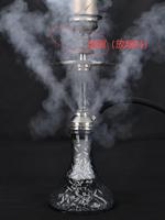 Chicha arabe monotube givrée, design créatif, avec accessoires métalliques de luxe et verre mosaïque, en stock transfrontalier, coffret cadeau complet