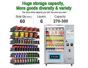 Giá Rẻ Giá Máy bán hàng tự động với 21.5 inch màn hình cảm ứng kỹ thuật số máy bán hàng tự động cho đồ ăn nhẹ và đồ uống thanh toán không dùng tiền mặt - Product Image 6