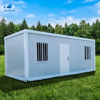 Conteneur de 20 pieds en kit pour bureau de chantier, maison de luxe, mini-maison préfabriquée, bureau préfabriqué, maison conteneur avec salle de bain
