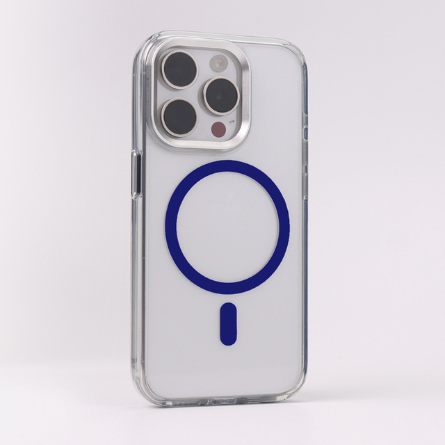 2024 Hot Sell Luxury Mobile Phone case Alloy Camera Frame Colors Magnetic Phone Case for iPhone 15 Pro Max Colors Magnetic case