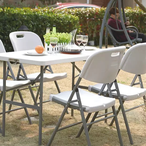 كراسي طعام قابلة للطي بالجملة بتصميم عصري للحدائق والفعاليات وحفلات الزفاف - لون أبيض - Product Image 5
