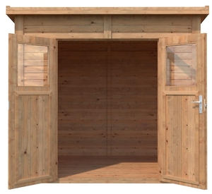 Hangar de <span class=keywords><strong>stockage</strong></span> extérieur facile à assembler Outil de jardin Boîte de rangement en <span class=keywords><strong>bois</strong></span> Armoire de rangement - Product Image 5