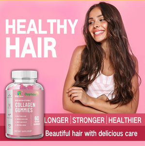 Dietética colágeno proteína gomitas biotina vitaminas Winstown piel caramelo multivitamínico suplementos 60 gomitas/botella estante de 2 años - Product Image 2