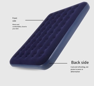 Outdoor air Cushion <b>Bed</b> <b>Folding</b> Single Person Inflatable Mattress with Thick Flocking Mattress Household Inflatable Mattress - Product Image 5