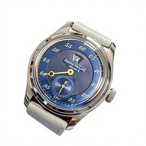 Reloj Mecánico Automático para Hombre TB001, Esfera Color Salmón de 38 mm, Estilo Casual de Negocios Retro, Cristal Mineral, 5 ATM, Correa de Cuero - Product Image 1