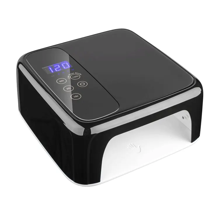 Portable 72W Cordless LED Light Rechargeable Infrared Sensor UV LED Nail Gel Polish Curing Lamp Nail Dryer with 4 Timers