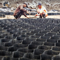 Système de confinement cellulaire en géocell HDPE Georoad en gros, grande quantité en stock, pour génie civil, plus de 5 modèles 3D