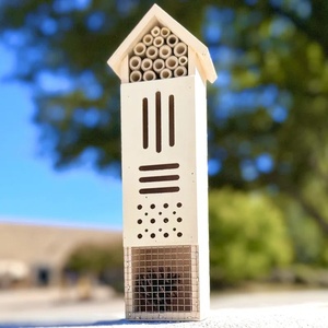 Vogelhuisjes voor buiten met metalen roofdierbeveiliging voor blauwleeuwerik, kwartel, zwaluw, vink, houten vogelhuisje - Product Image 3