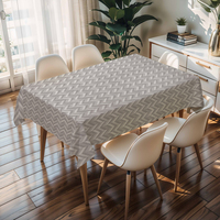 Nappes blanches et grises RNPT avec dos en PU, nettoyables, résistantes aux rayures, épaisseur 0,5 mm, pour banquets