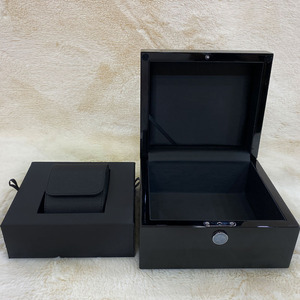 Luxury High Gloss <b>Black</b> Wooden Watch <b>Box</b> with Custom Logo, Premium Piano Finish Storage & Gift Packaging <b>Box</b> - Product Image 1