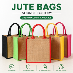 Mini sac cadeau en <span class=keywords><strong>jute</strong></span> tendance, écologique, réutilisable, petit sac à cordon pour fête, emballage naturel, pochette pour bijoux, bonbons <span class=keywords><strong>de</strong></span> mariage - Product Image 1