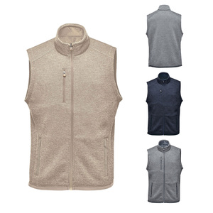 2024 nouvelle conception personnalisée de haute qualité <span class=keywords><strong>gilet</strong></span> pleine fermeture éclair laine <span class=keywords><strong>gilet</strong></span> décontracté pour hommes - Product Image 1