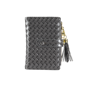 กระเป๋าสตางค์สไตล์วินเทจสำหรับผู้หญิงกระเป๋าถือแบบมีซิปยาวมีลายทางพร้อมเงินและเหรียญ - Product Image 1