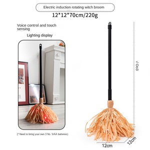 Bruja Eléctrica Moderna de Halloween con Escoba Mágica, Nuevo Accesorio de Mago de Plástico Transfronterizo, Novedades para Fiestas - Product Image 3