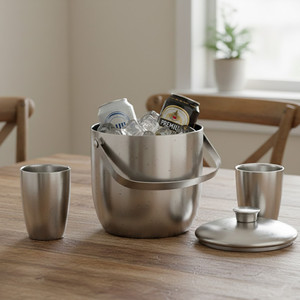 Wholesale 2L/3L Stainless Steel <b>Champagne</b> <b>Ice</b> <b>Bucket</b> Double Walled Vacuum Insulated <b>Ice</b> Container with Handle & Tools - Product Image 4