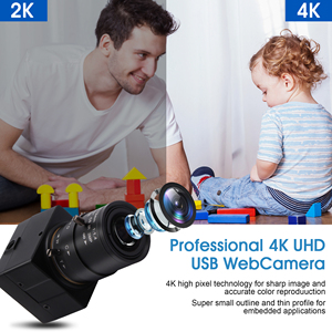 Elp 4K Video Camera imx415 MJPEG 30fps Webcam Video Web cam USB <span class=keywords><strong>PC</strong></span> camera với Varifocal CS ống kính cho hội nghị trực tuyến - Product Image 5