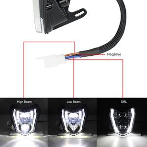 Đèn pha <span class=keywords><strong>LED</strong></span> Supermoto Dirt Bike DRL cho KM 2017-2021 EXC XCW 250 350 450 500 SMC-R 690 - Product Image 5